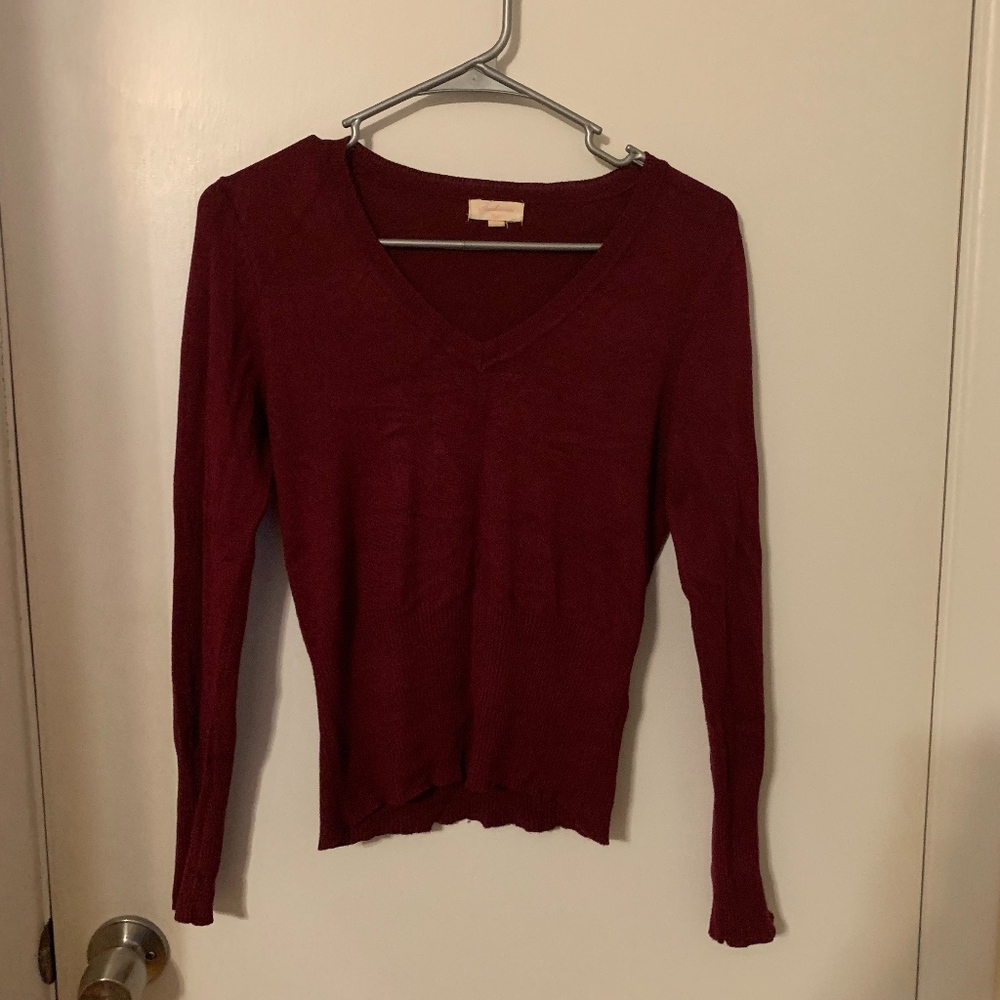 Burgundy sweater